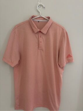 adidas Men’s Coral Stripe Polo Shirt M